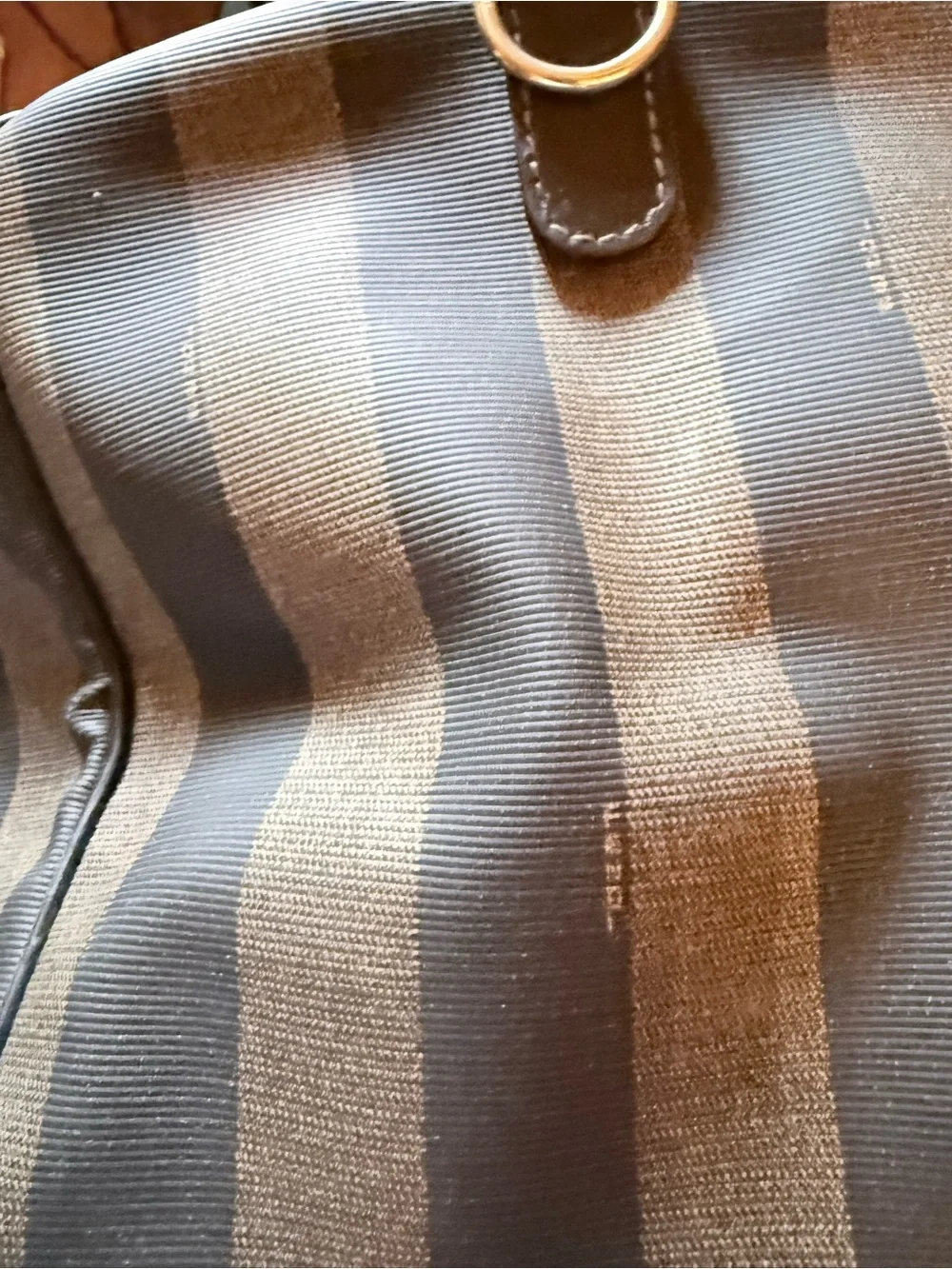Fendi Penguin Striped Tote Bag